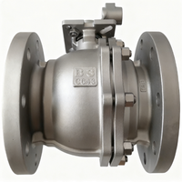 Vanne à bille flottante à bride de régulation de débit pétrochimique de haute qualité PN16 SS304 SS316 DN50-500 Q41F CE