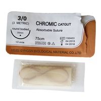 Suture chirurgicale absorbable synthétique avec aiguille incurvée Vicryl 5/0 ct 1.5 12mm 3/8 cercle Polyglactin 910 Suture