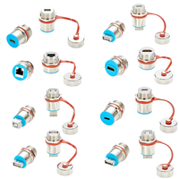 Connecteur USB industriel étanche IP67 mâle/femelle pour panneau de commande industriel et boîtier électrique