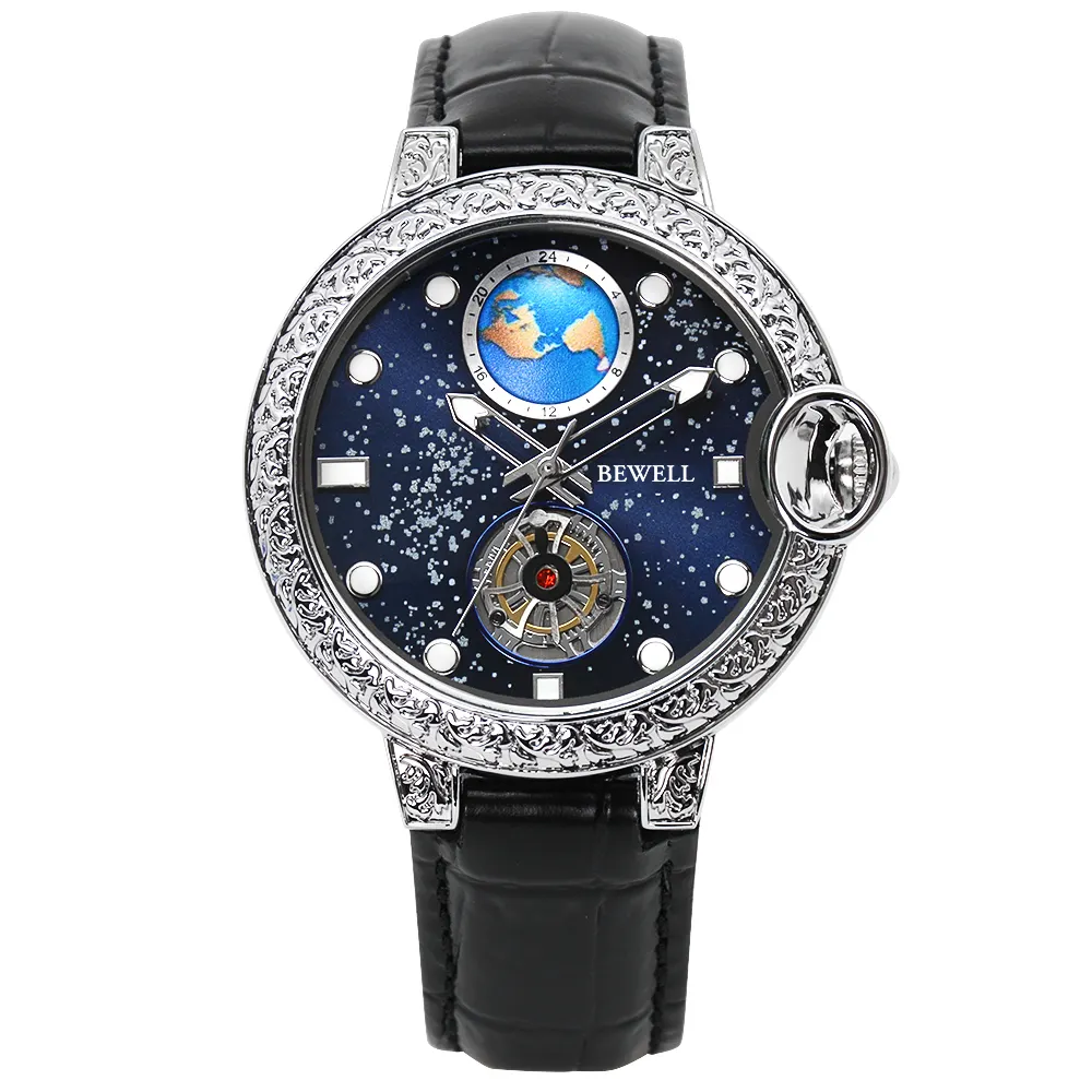 Luxury Brand Clock Classic Zink Alloy Wristwatch Mechanical Skeleton Watches Men Automatic Watch Tourbillon