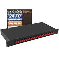 OEM ODF Panneau de brassage fibre optique 12 ports 2U 19 pouces SM SC/LC, Boîtier de raccordement fibre optique, Rail DIN, Inline, POE, IP, GSM, FTTH