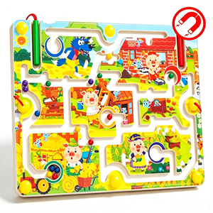 Juguetes Magnéticos <span class=keywords><strong>de</strong></span> Laberinto para Niños, Juguetes <span class=keywords><strong>de</strong></span> Actividades Montessori, Juguetes Educativos Tempranos para el Desarrollo Intelectual - Product Image 1
