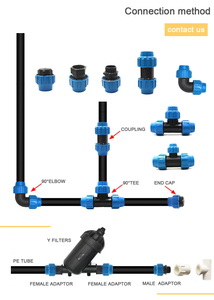 Chất lượng cao 10BAR 16bar LDPE HDPE Ống nối phù hợp PP nén phụ kiện - Product Image 3