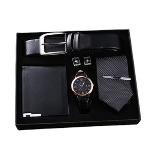 IStapromo <b>Gifts</b> 5 in 1 Christmas <b>Gift</b> Men's Quartz Watch Belt Tie Creative Combination Set Men's <b>Gift</b> Set Beautifully Set - Product Image 1
