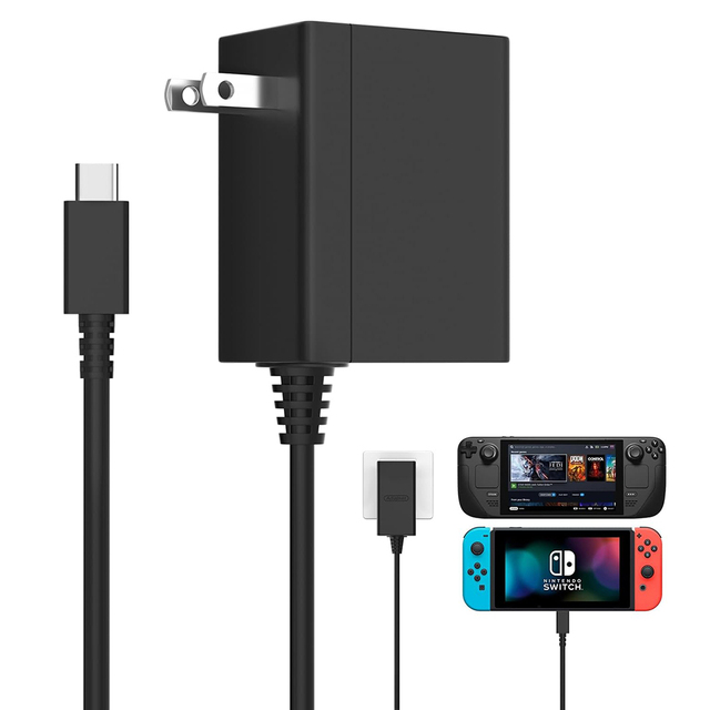 AC Wall Charger for Nintendo Switch with 5FT Type C Cable Fast Power Supply Charger Adapter for Nintendo Switch/LITE/OLED