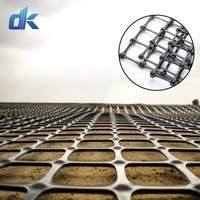 Géogrille biaxiale en plastique PP pour pavés en béton de construction de voies d'accès et de chemins de fer, 20kn 30kn 35kn