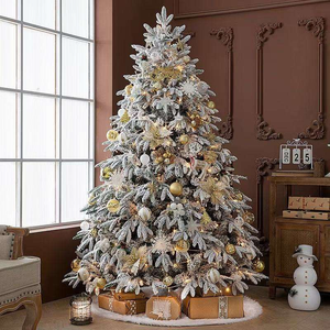 Manufacturer Snow White XMAS <b>Led</b> <b>Light</b> Artificial Christmas <b>Tree</b> 180cm Snow Christmas <b>Tree</b> Xmas Party White Christmas <b>Tree</b> - Product Image 4