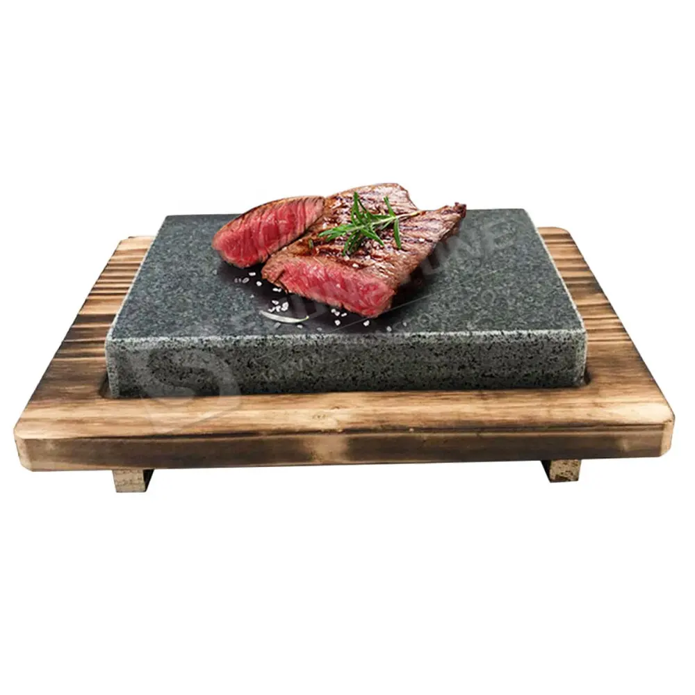 i win christmas gifts Cooking Stones for Steak Sizzling Hot Stone Set ,steak stone cooking set Barbecue BBQ