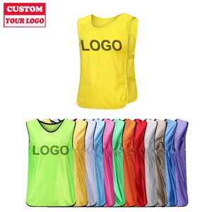 <span class=keywords><strong>Pratica</strong></span> Jersey Youth Pinnies Vest calze lunghe calcio Football College sublimato calcio/calcio Training Mesh gilet bavaglini - Product Image 1
