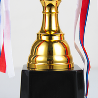 Prix de fabrication Golden Plated Crafts Awards World Globe Metal Trophy College Basketball Competition Trophy Award Metal Metal