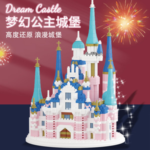 Bloques de Construcción Castillo de Ensueño para Princesas, Más de 800 Piezas, Juguete de Ensamblaje de Alta Dificultad para Niñas de 8 a 13 Años - Product Image 1