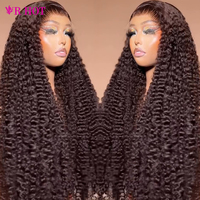 Perruques en cheveux humains bouclés birmans avec fermeture en dentelle HD 5x5 9x6, densité 250% 300%, sans colle, pour femmes noires - Vente en gros