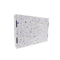 Carpeta Corrugada Impresa por Ambos Lados con Laminado Mate a Todo Color, Reciclable, para Embalaje de Regalos de Belleza y Comercio Electrónico
