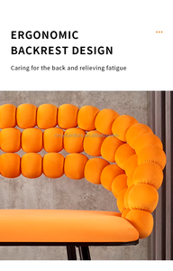 Sillón de Comedor con Patas de Metal Dorado, Tapizado en Tela de Terciopelo, para Interiores, Restaurante, Sala de Estar, Sofá - Product Image 3