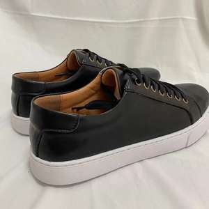 Zapatillas Deportivas de Cuero Genuino de Talla Grande para Hombre, Zapatos Casuales Planos de Skateboard Unisex, Zapatos Deportivos OEM de Fábrica para Hombre, Tallas 38-49, Personalización de Logotipo - Product Image 3