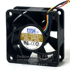 AVC 60x60x25 มม.พัดลม DS06025B12L 12V 0.30A ตลับลูกปืนคู่ 4 สายโปรเซสเซอร์ระบายความร้อน - Product Image 2
