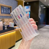 Coque de téléphone transparente en TPU haute clarté avec anneau de caméra en métal et boutons métalliques pour iPhone 18 17 Pro Max, antichoc et anti-jaunissement