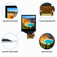 Module LCD TFT IPS circulaire de 1,33 pouces, résolution 240x240, interface série 4 fils avec rétroéclairage LED pour montre connectée, directement de l'usine