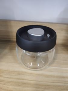 Vacare En stock Pots en verre pour fleurs de chanvre CBD avec couvercle sous vide Conteneur de stockage hermétique pour CBD avec revêtement UV pour une conservation plus longue - Product Image 4