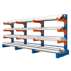 Preisgünstiges Korrosionsschutz-Stahl-Kragarmregal Pulverbeschichtetes Leichtbau-Doppelseitiges Lagerregalsystem - Product Image 5