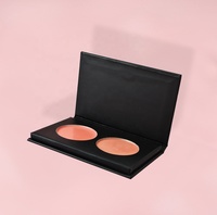 Poudre pressée pour le contour du visage mat DIY 2 couleurs Vente en gros Logo personnalisé Vegan Poudre pigmentée Maquillage Blush Blush Palette