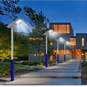 Aluminum <b>LED</b> Solar Street <b>Light</b> 5000K IP65 Waterproof Outdoor Motion <b>Sensor</b> Integrated 300W Residential Use - Product Image 6