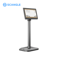 Monitor LCD IPS Scangle de 7 Pulgadas con Interfaz VGA, 4GB de Memoria DDR4, Soporte Ajustable, Precio de Fábrica para Máquinas POS de Supermercado