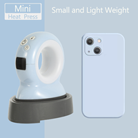 Nouvelle presse à chaud électrique portable mini multicolore semi-automatique 110V pour sublimation textile et transfert sur T-shirt