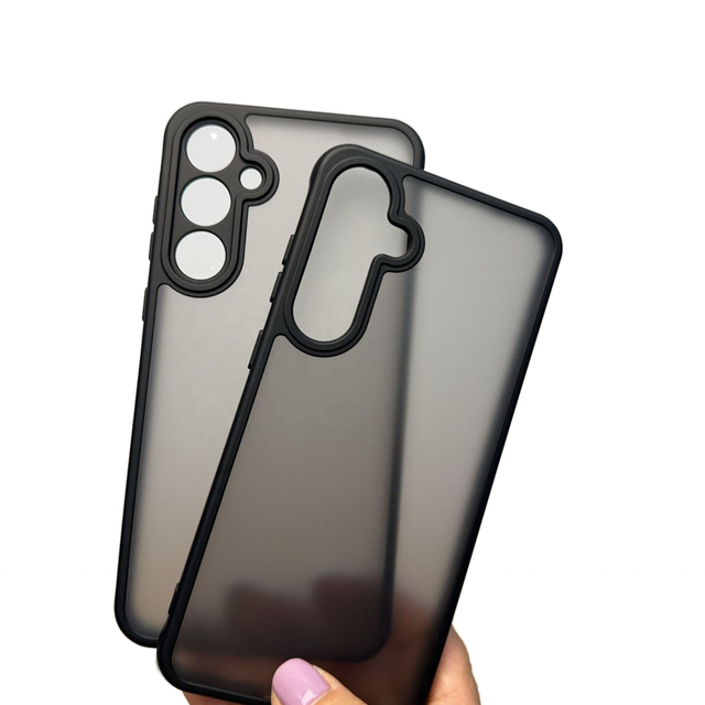 New Frosted Matte Armor Design Hybrid Shockproof Soft TPU PC Mobile Phone Case Holder for iphone for iphone A16 A06 A55 S24 Ultra S25 S26