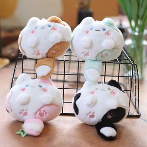 Wholesale Plush Cat Keychain Stuffed Animal <b>Doll</b> Toy Kawaii Cartoon Cat Keychain Bag Charm Pendant <b>Accessories</b> Gift Keyring - Product Image 3