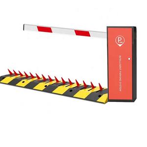 यातायात सड़क बाधा गेट सुरक्षा बाधा के साथ सौर एलईडी चेतावनी प्रकाश बूम बैरियर - Product Image 3