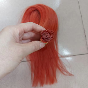 Extensions de cheveux à double pointe plate en kératine italienne Remy pré-collée U/Flat/I Tip Cheveux humains vierges de haute qualité Vietnam Tape Hair - Product Image 1