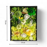 Vente en gros de roses éternelles faites à la main dans un coffret cadeau en cuir, fleurs romantiques préservées pour la fête des mères, anniversaire, cadeau de la Saint-Valentin