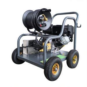 Vente directe d'usine nouvelle Machine de débouchage de tuyau de nettoyage d'eau froide <span class=keywords><strong>haute</strong></span> <span class=keywords><strong>pression</strong></span> à essence LC 170bar 30lpm avec enrouleur de tuyau - Product Image 6