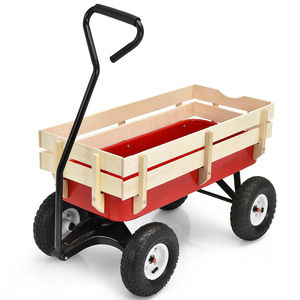 CJ Wooden Garden <b>Cart</b> 1000x500x980mm Mobile <b>Tool</b> <b>Cart</b> <b>For</b> Kids Outdoor Play - Product Image 4