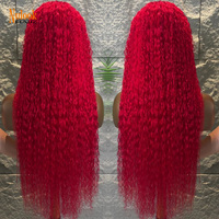 Perruques en cheveux humains blonds et roux de qualité supérieure, densité 300 %, avec dentelle frontale transparente 13x4 et 13x6 pour femmes noires