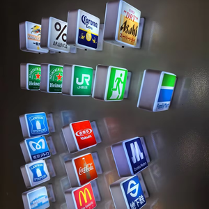 Nuevo Adhesivo Magnético Luminoso Creativo Personalizado para Refrigerador, Pequeña Caja de Luz LED, Decoración de Cartel Publicitario - Product Image 1