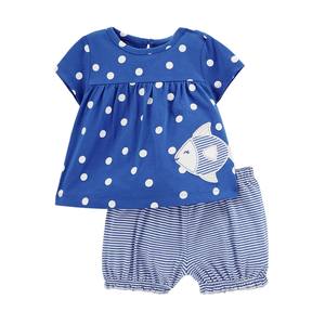 Ensembles <span class=keywords><strong>de</strong></span> boutique d'été deux pièces 100% coton personnalisables pour bébés garçons pour tout-petits - Product Image 4