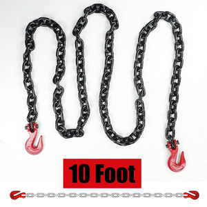 1/2 ''X 10FT Binder <span class=keywords><strong>Chain</strong></span>, G80 Abschlepp kette mit Gabelkopf-Greif haken, Pfund sichere Arbeitslast, Transport kette - Product Image 5