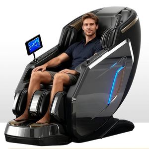 Fauteuil de massage ergonomique à gravité zéro avec airbags intégraux, rouleaux pour les pieds, pétrissage des mollets, Bluetooth et confort domestique - Product Image 1