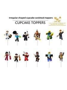 <span class=keywords><strong>D</strong></span>écoration de table de dessert pour fête <span class=keywords><strong>d</strong></span>'<span class=keywords><strong>anniversaire</strong></span> <span class=keywords><strong>ROBLOX</strong></span> bleue, avec topper de gâteau, bannière, guirlande, <span class=keywords><strong>d</strong></span>écoration photo personnalisée, unisexe, Chine - Product Image 3