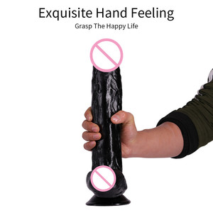 <span class=keywords><strong>Dildo</strong></span> realistici neri da <span class=keywords><strong>12</strong></span> pollici per i giocattoli del sesso del <span class=keywords><strong>Dildo</strong></span> della masturbazione delle donne - Product Image 5