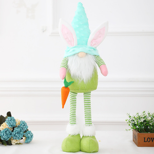 Nueva gran oferta muñeca de conejo estirable de tela de Pascua para decoración de vacaciones de fiesta en casa - Product Image 5