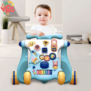 Trotteur multifonctionnel anti-renversement pour <span class=keywords><strong>bébé</strong></span>, trotteur d'apprentissage assis-debout avec roues et siège - Product Image 2