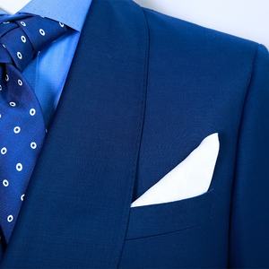 Abito aderente in tessuto di lana Navy <span class=keywords><strong>doppiopetto</strong></span> da <span class=keywords><strong>uomo</strong></span> su misura di ultima progettazione con Blazer e pantaloni taglie forti - Product Image 3