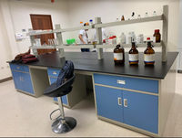 Panneau de résine époxy résistant aux produits chimiques de conception professionnelle banc central meubles de laboratoire banc de travail Table de laboratoire