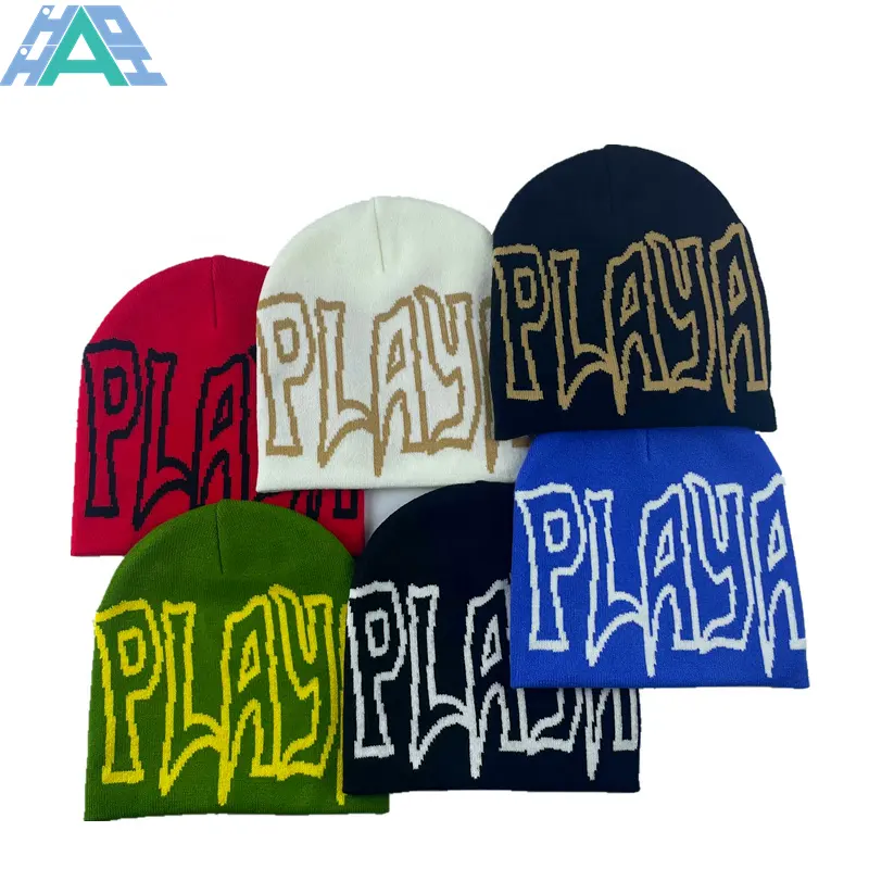 Topi Beanie Hangat Musim Dingin Uniseks, Topi Beanie Hangat Warna Polos Disesuaikan