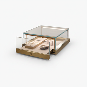 Vitrinas <span class=keywords><strong>de</strong></span> Exhibición para Joyería <span class=keywords><strong>de</strong></span> Lujo Personalizadas, con Iluminación LED, Ecológicas, Resistentes al Agua, <span class=keywords><strong>de</strong></span> Vidrio Templado <span class=keywords><strong>de</strong></span> Alta Resistencia para Tiendas Minoristas - Product Image 1