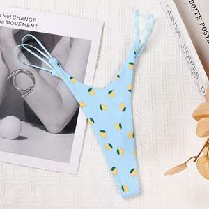 Cinturón fino estampado para mujer, ropa interior sexy sin costuras de una pieza, ropa interior cómoda y transpirable, pantalones triangulares para mujer - Product Image 2