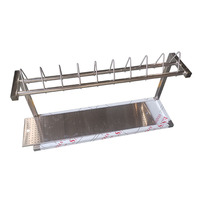 Meilleure vente étagère d'égouttage de vaisselle en acier inoxydable support mural pour vaisselle de cuisine pour le rangement de la vaisselle